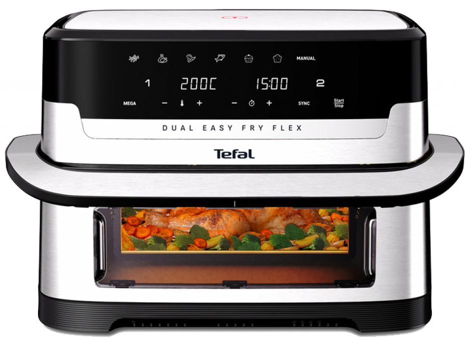 Dual-zone Deep Fryer TEFAL Dual Easy Fry Flex EY922DE0