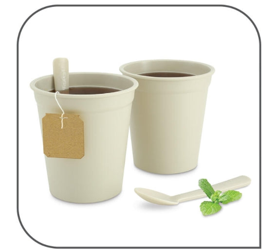 Tefal KO120130 TRAVEL CITY2 0.5L white & grey, 2 cups, travel bag, spoon