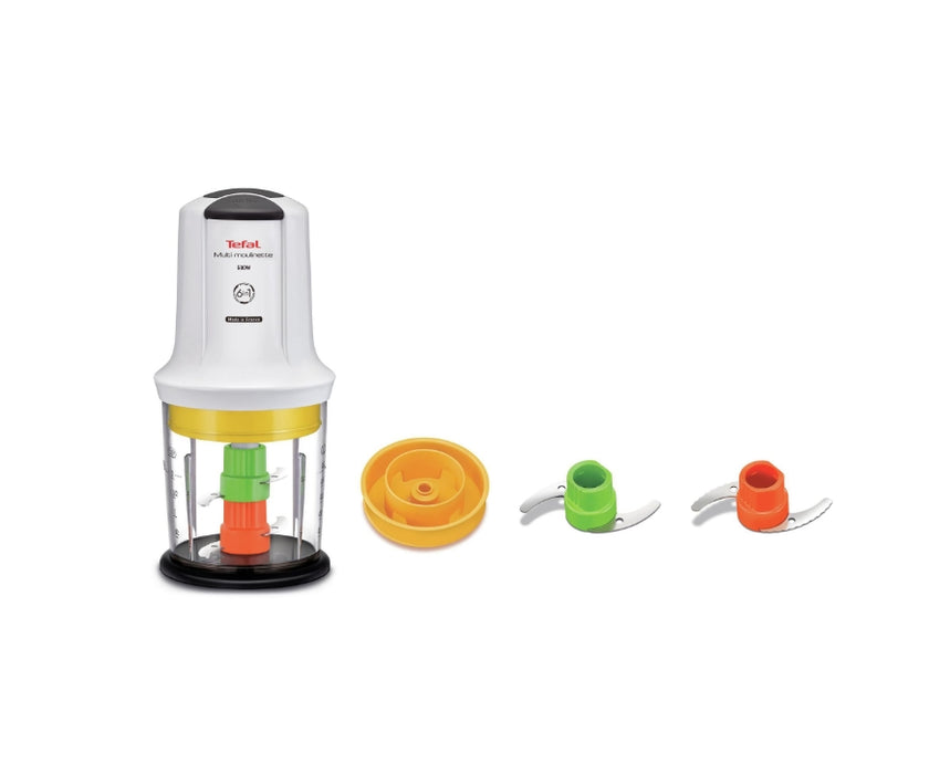 Tefal MQ723138, Moulinette 6 in 1, 500W, 4 blades, 2 speeds, 500ML, oil tank