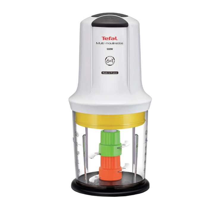 Tefal MQ723138, Moulinette 6 in 1, 500W, 4 blades, 2 speeds, 500ML, oil tank