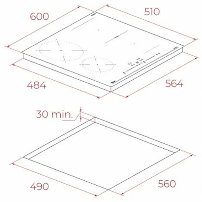 Built-in hob TEKA IBF 66215 SSM BK SmartSense