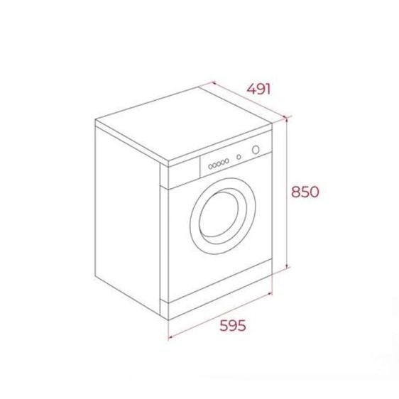 Washing machine TEKA WMK 40840 WH, 8 kg, 1400 rpm