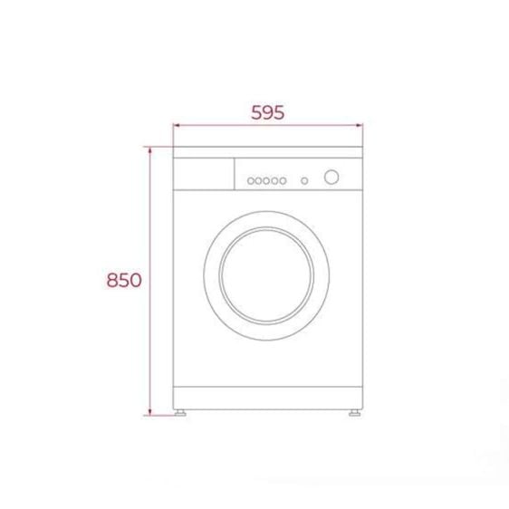 Washing machine TEKA WMK 40840 WH, 8 kg, 1400 rpm