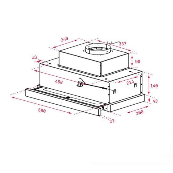 Built-in hood TEKA CNL 6610, 60 cm, telescopic, 40436830
