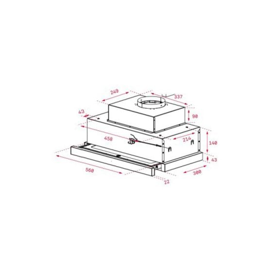 Built-in hood TEKA CNL 6815 PLUS, 730 m³/h, 60 cm, 40436840