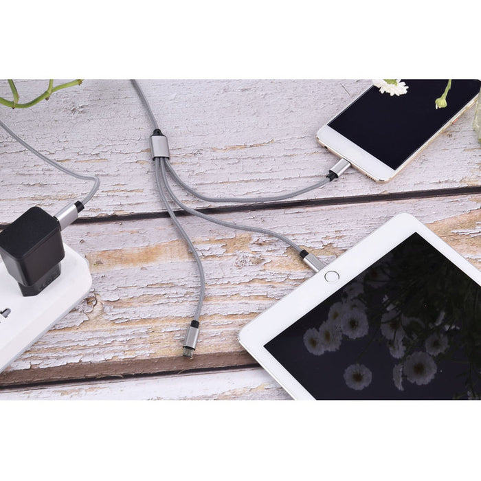 COMBINED CABLE USB LIGHTNING 1M 2A TEKMEE