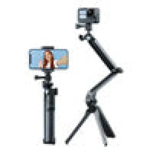 TELESIN 3-Way selfie-stick tripod for sports cameras - Booms and selfie sticks<<<Mounts<<<Tripods<<<Selfie