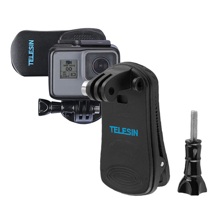 Telesin backpack mount for sports cameras (GP-JFM-003) - Booms and selfie sticks<<<Mounts<<<Tripods<<<Selfie
