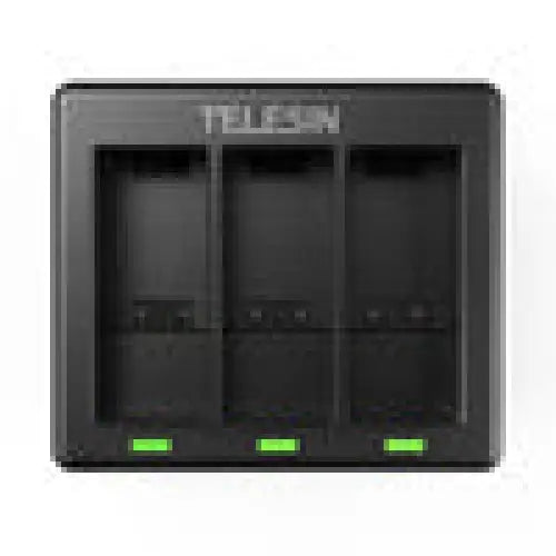 Telesin three-channel charger + 2 batteries for GoPro Hero 9 / 10 / 11 / 12 (GP-BTR-903-B) - For sports