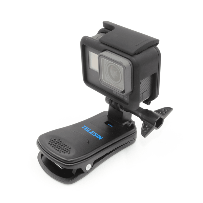 Rotating 360 degrees clip with screw backpack for GoPro Hero / SJCam / GitUp / Xiaomi Yi