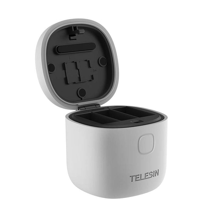 Allin box Telesin waterproof three-channel charger + 2 batteries for GoPro Hero 12 / Hero 11 / Hero 10 / Hero 9 (GP-BTR-905-GY-B)