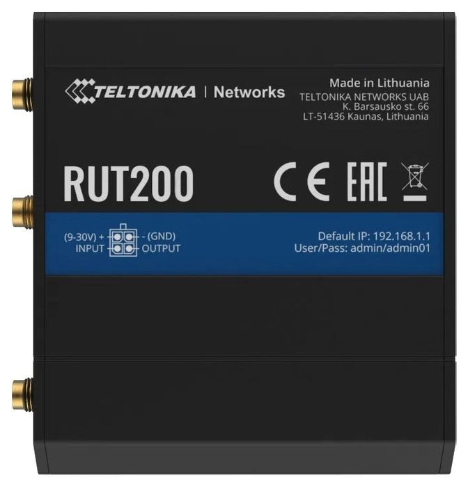 TELTONIKA NETWORKS RUT200 4G/LTE/3G/2G WiFi router