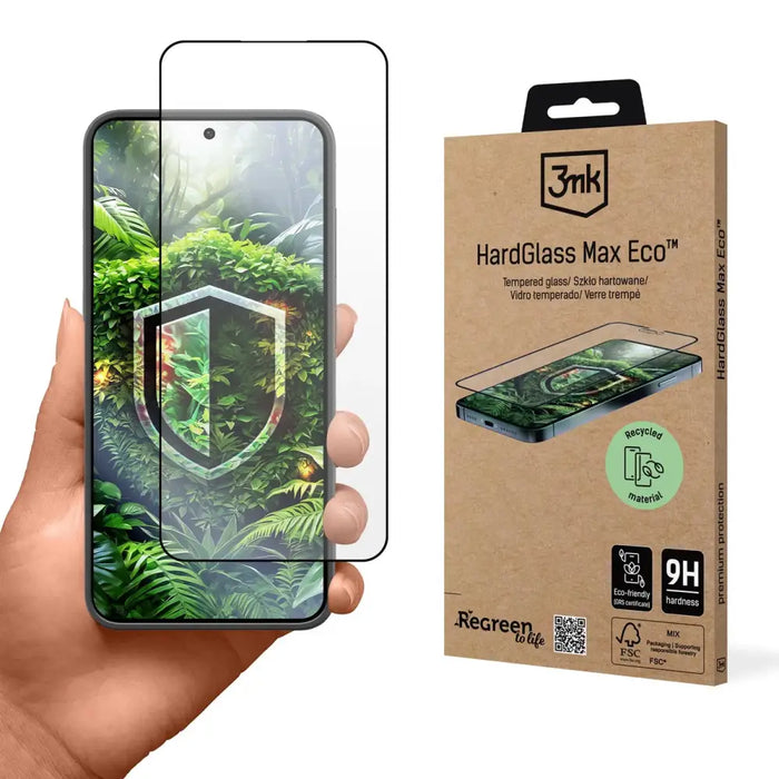 Tempered glass 3mk HardGlass Max Eco for Samsung Galaxy S24 - Cell phone tempered glass<<<HurtelXML