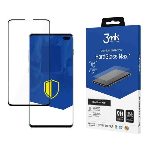 Tempered glass 3mk HardGlass Max FingerPrint for Samsung Galaxy S10 Plus - *Kategoria tymczasowa<<<HurtelXML