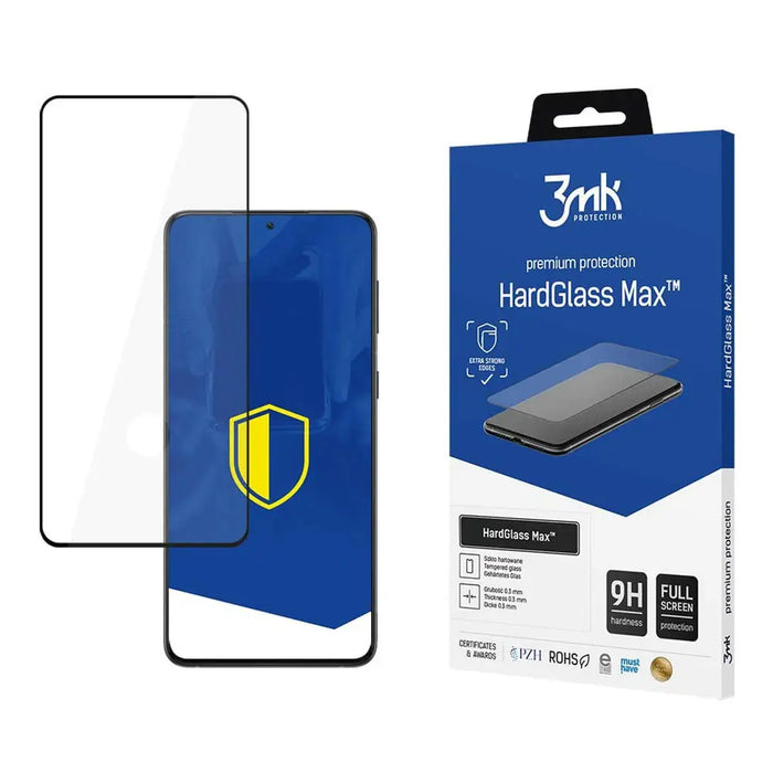 Tempered glass 3mk HardGlass Max FingerPrint for Samsung Galaxy S21+ 5G - *Kategoria tymczasowa<<<HurtelXML