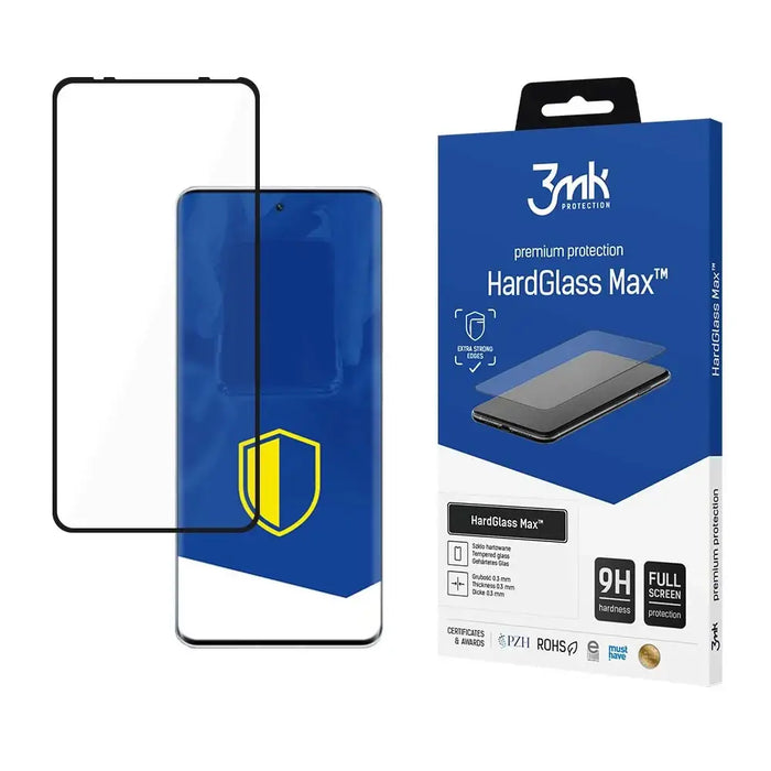 Tempered glass 3mk HardGlass Max™ for Xiaomi 12 Lite - Cell phone tempered glass<<<HurtelXML