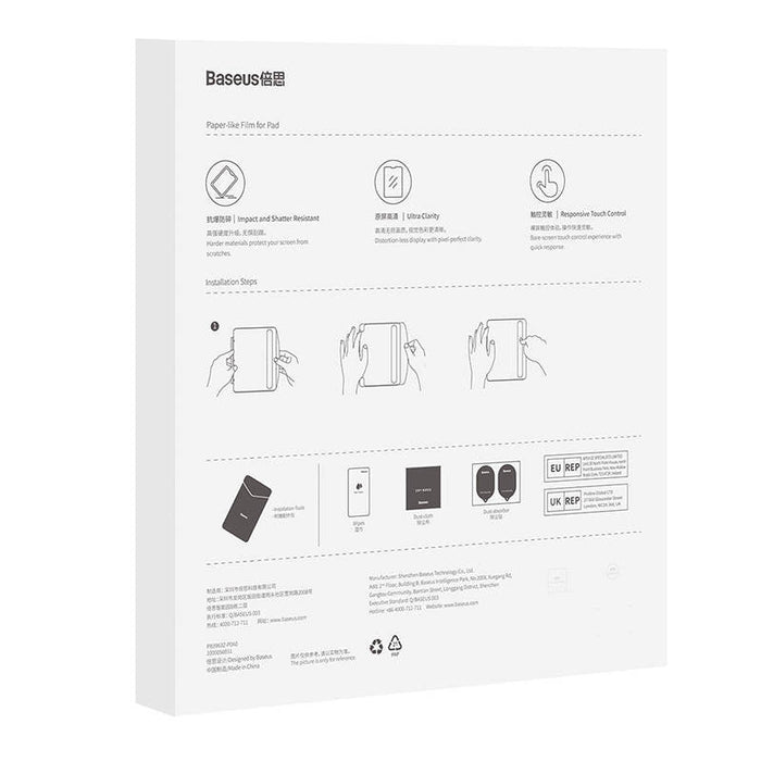 Tempered Glass Baseus Corning 0.4 mm for Pad 10.2’’/Air3 10.5’’ - For tablets<<<Tempered glass and screen