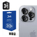 Tempered glass for camera lens 3mk Lens Protection Pro Black for Apple iPhone 16/16 Plus - Cell phone tempered