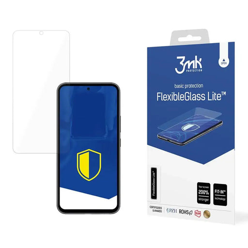 Tempered glass for Samsung Galaxy A54 5G hybrid flexi 6H series 3mk FlexibleGlass Lite - Cell phone tempered