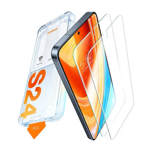 Tempered glass for Samsung S24 Ultra Torras Install Master - For smartphones<<<Tempered glass and screen