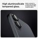 Tempered Glass for Spigen Glass tR EZ Fit Optik Pro for iPhone 16 Plus Camera (2 pcs.) - Black - Cell phone tempered