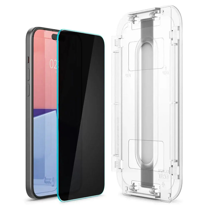 TEMPERED GLASS Spigen GLAS.TR ”EZ FIT” 2-PACK IPHONE 15 PLUS / 16 PLUS PRIVACY - Cell phone tempered glass<<<HurtelXML