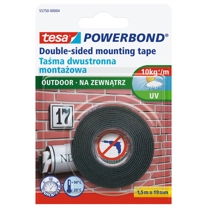 TESA SELF-ADHESIVE OUTDOOR MOUNTING TAPE