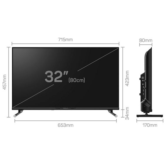 TV TESLA 32E645BHW, 32", 1366x768, Smart webOS