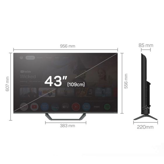 TV TESLA Q43E655GUS, 43" (109 cm), 4K Ultra HD, Google TV