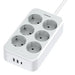 TESSAN power strip TS-PS02DE00 (white) - Power strips<<<IT Accessories<<<InnproXML