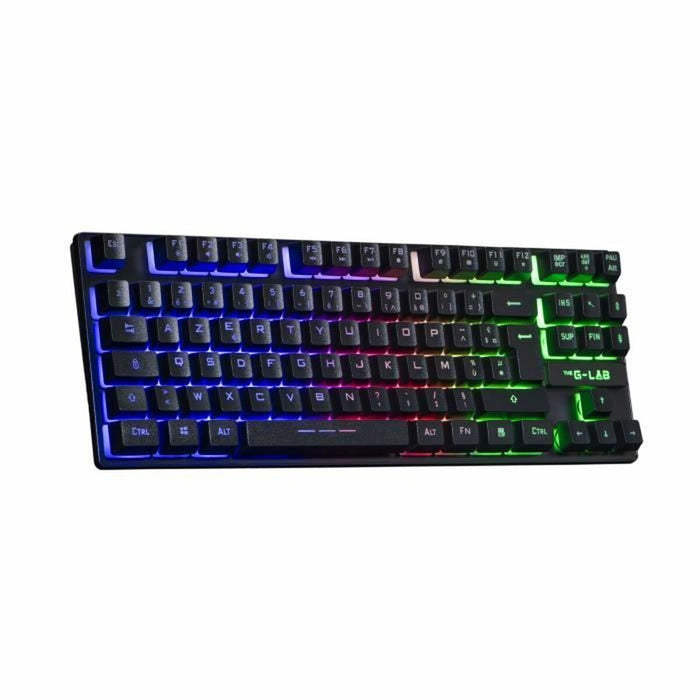 Gaming Keyboard The G-Lab KEYZ CAESIUM TKL WIRELESS Black AZERTY