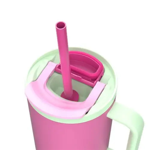 Thermal mug with telescopic straw Kambukka Rio Tumbler 950ml Bubblegum Mint - Flasks & thermal mugsAGD-TKT<<<Home