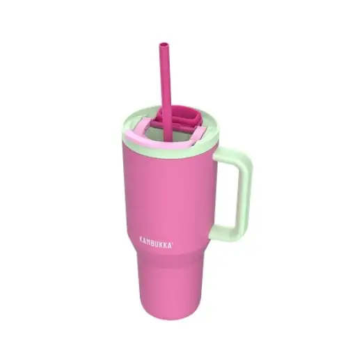 Thermal mug with telescopic straw Kambukka Rio Tumbler 950ml Bubblegum Mint - Flasks & thermal mugsAGD-TKT<<<Home