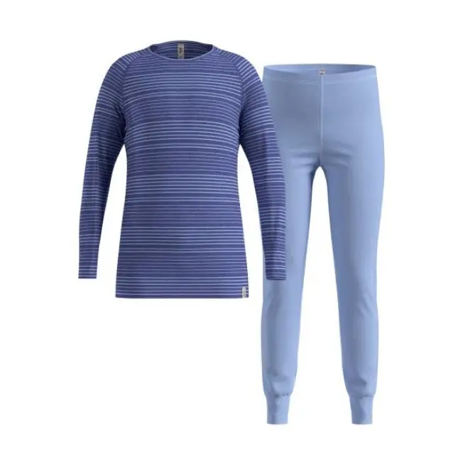 Thermal underwear - Odlo Set long ACTIVE WARM SET size 104 cm Blue - Thermoactive underwearODM-BTE<<<Military