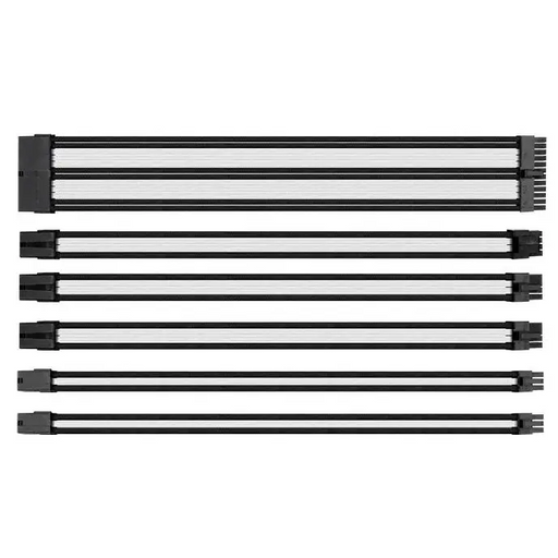 Thermaltake Mod Sleeved Cable Black & White 301mm - Аксесоари<<<THERMALTAKE компоненти за