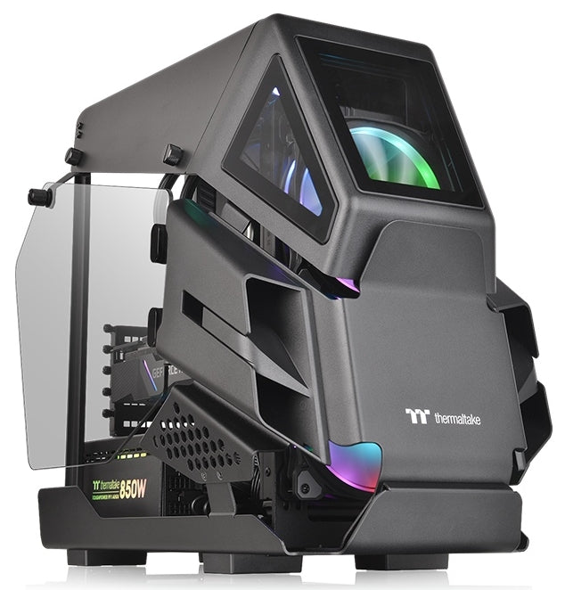 Thermaltake case - AH T200, micro tower, black/transparent