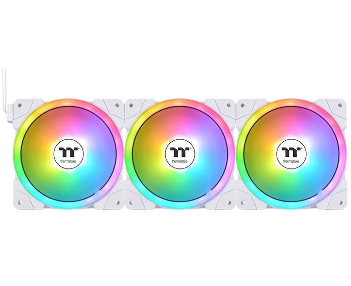 Thermaltake SWAFAN EX14 ARGB PC Cooling Fan TT Premium Edition 3 Fan Pack White