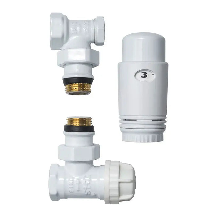 THERMOHEAD IN SET CAYMAN -3 WHITE THS THERMOSTYLE CORNER 1/2’’ - Фитинги и аксесоари за отопление<<<Отоплителна