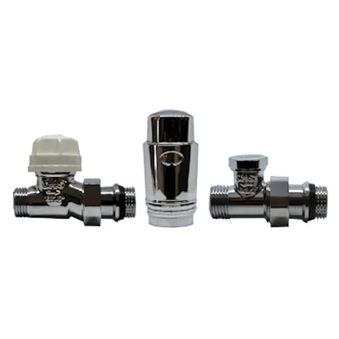 THERMOHEAD SET CAYMAN -5 CHROME THS THERMOSTYLE STRAIGHT 1/2x16mm and 1/2x15mm - Фитинги и аксесоари за