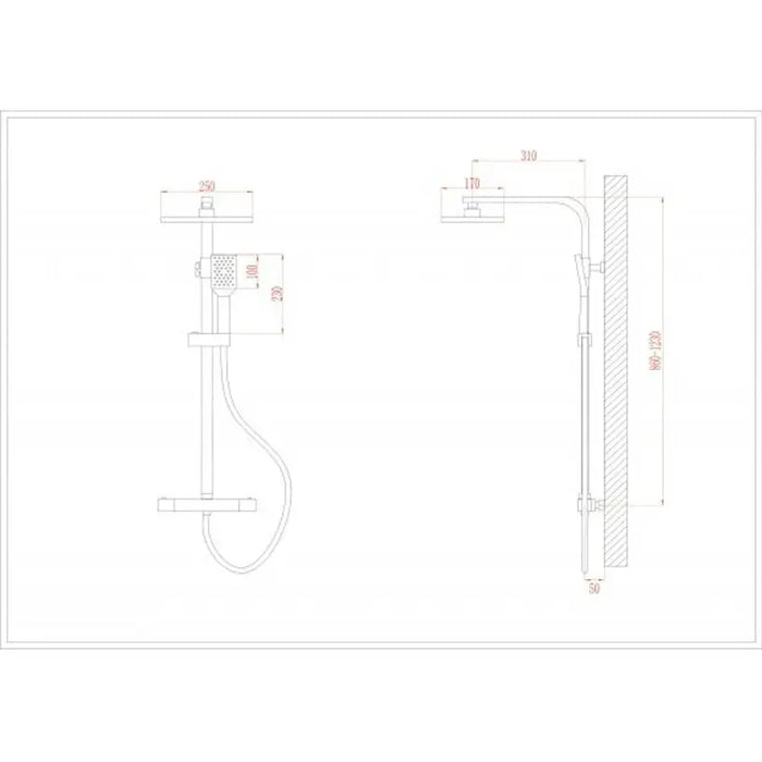 THERMOSTATIC SHOWER SYSTEM INTER CERAMIC BLAKE - Душ системи колони<<<Смесители и душове<<<Баня<<<Praktiker&&&Душ