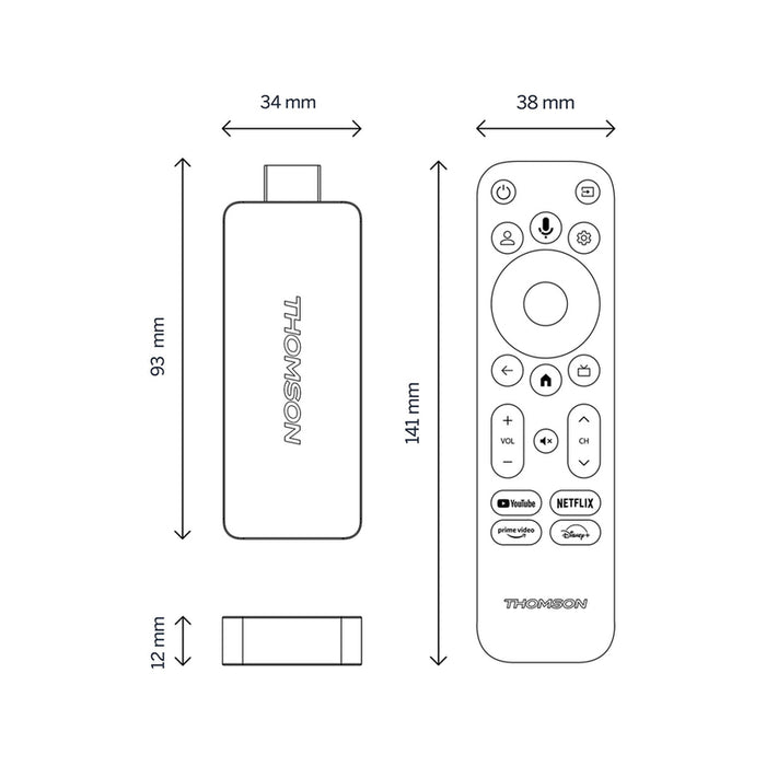 Multimedia player THOMSON 4K STICK 140G