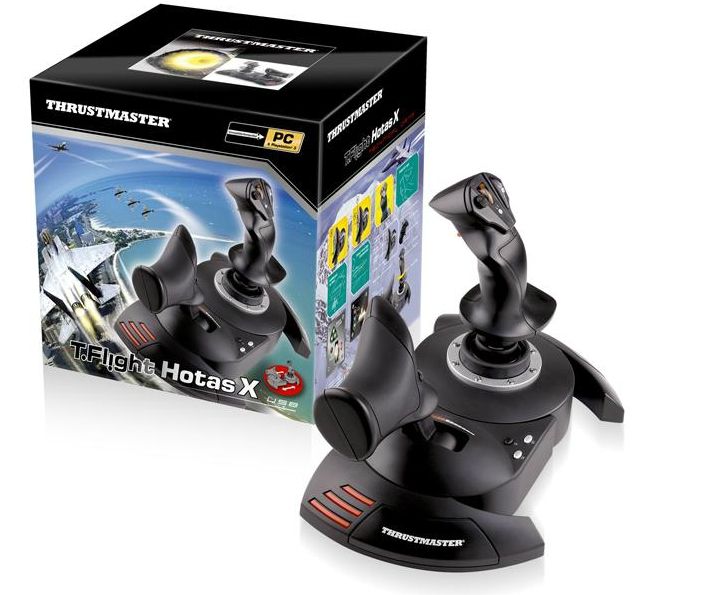 Thrustmaster T.Flight Hotas X Wired Joystick Flight Simulator for PC / PS3, Black