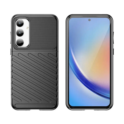 Thunder Case armored case for Samsung Galaxy A35 - black - Cell phone cases and covers<<<HurtelXML