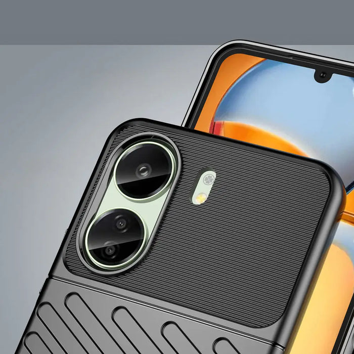 Thunder Case armored case for Xiaomi Redmi 13c - black - Cell phone cases and covers<<<HurtelXML