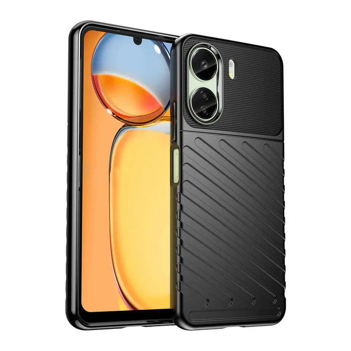 Thunder Case armored case for Xiaomi Redmi 13c - black - Cell phone cases and covers<<<HurtelXML