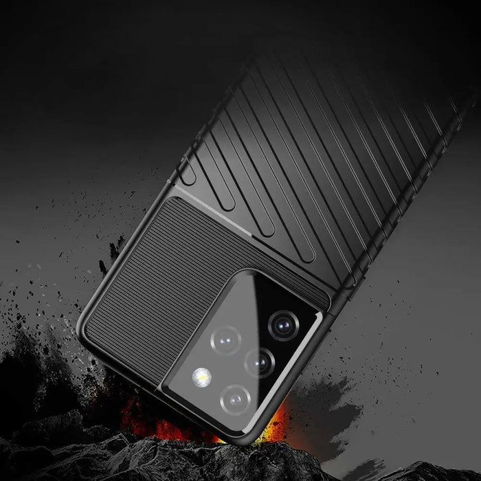 Thunder Case flexible armored cover for Samsung Galaxy S22 Ultra blue - Cell phone cases and covers<<<HurtelXML