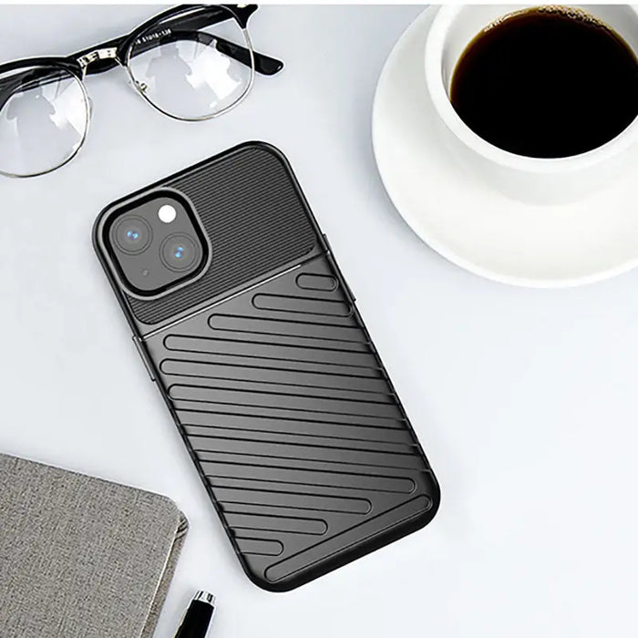 Thunder Case Flexible Tough Rugged Cover TPU Case for iPhone 13 mini blue - Cell phone cases and covers<<<HurtelXML