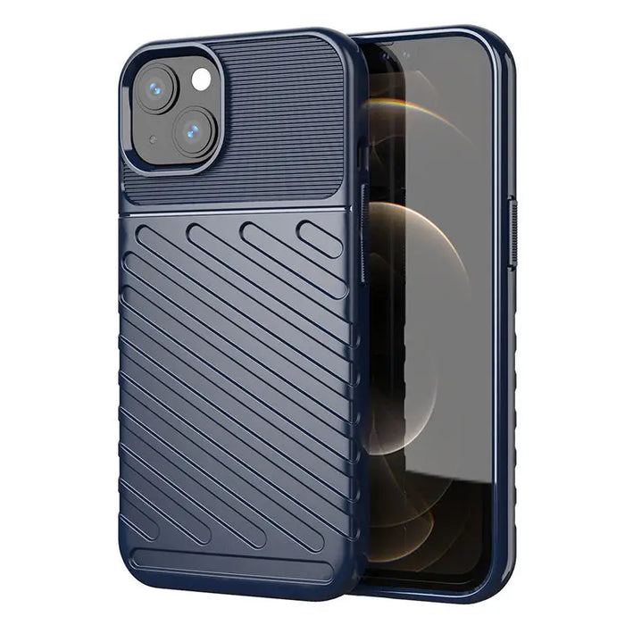 Thunder Case Flexible Tough Rugged Cover TPU Case for iPhone 13 mini blue - Cell phone cases and covers<<<HurtelXML