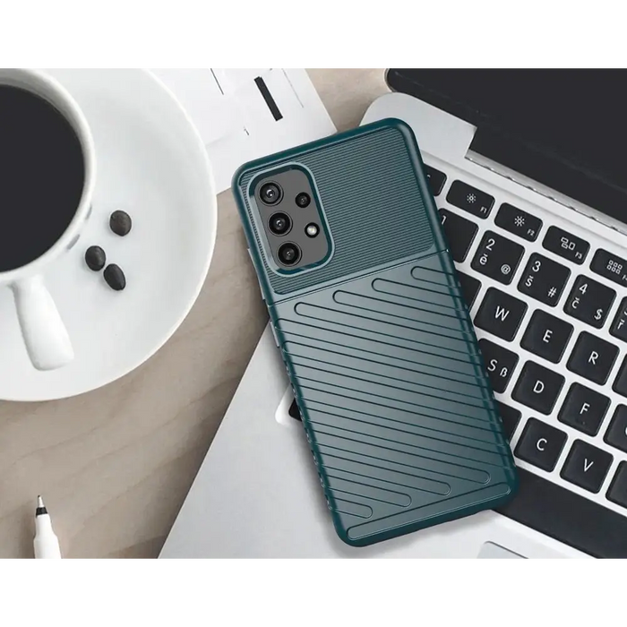 Thunder Case Flexible Tough Rugged Cover TPU Case for Nokia 5.4 black - Cell phone cases and covers<<<HurtelXML