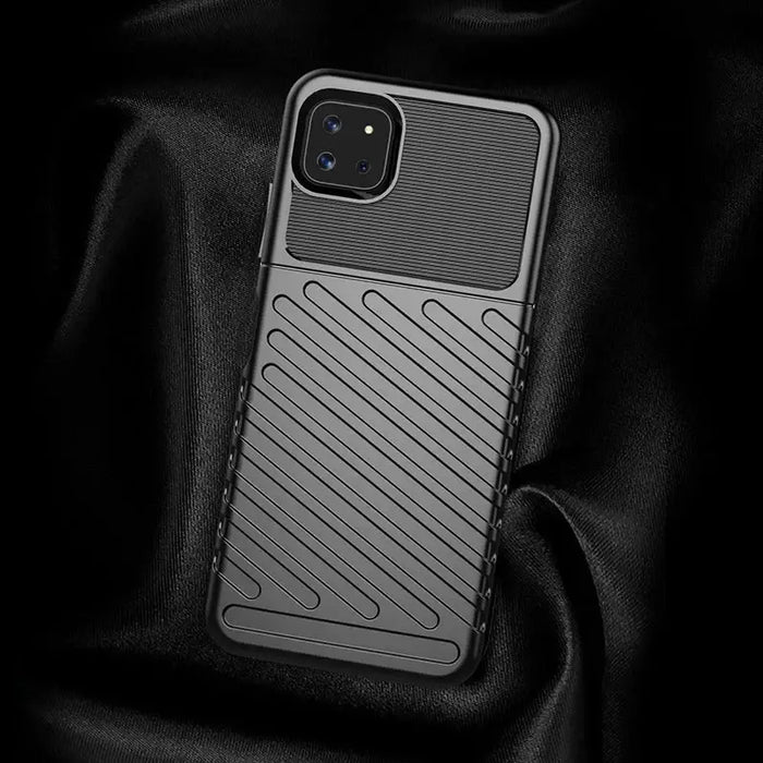 Thunder Case Flexible Tough Rugged Cover TPU Case for Samsung Galaxy A22 5G black - Cell phone cases